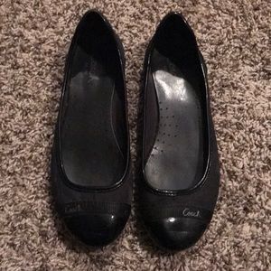 Black Coach Flats